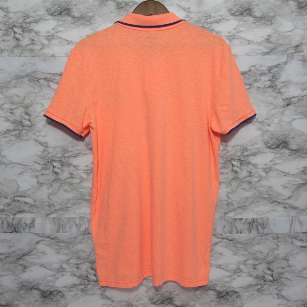 American Eagle Bright Orange Polo Shirt Size Large - Picture 4 of 12